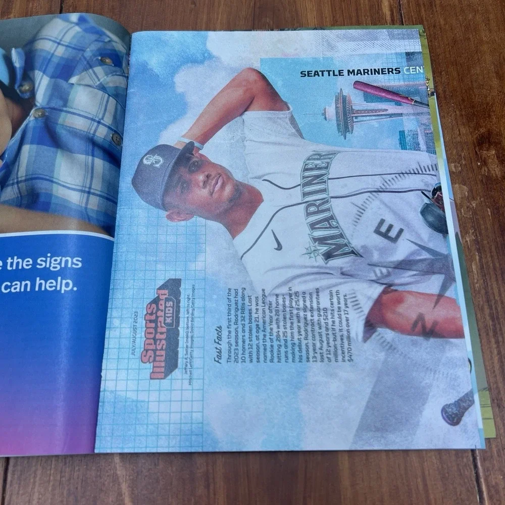Caleb Williams Banchero Tkachuk Rookie Card 2023 July Aug SI For Kids Magazine